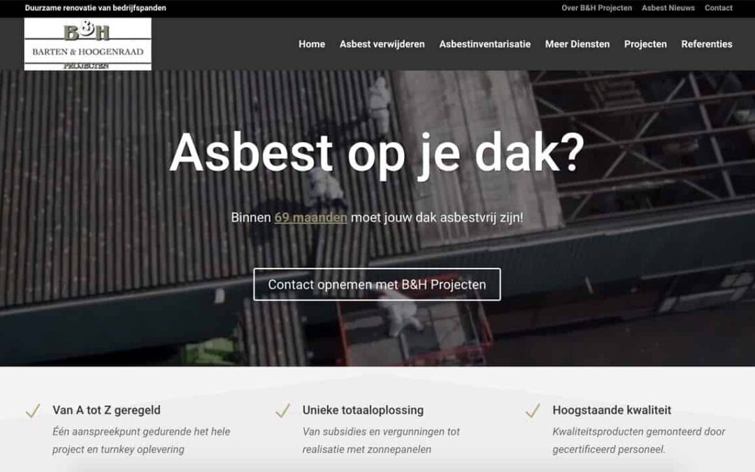 website benhprojecten.nl