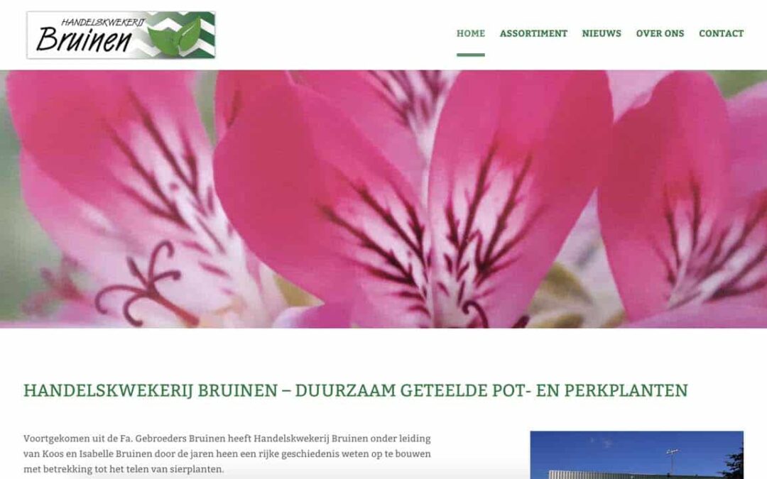 website handelskwekerij bruinen