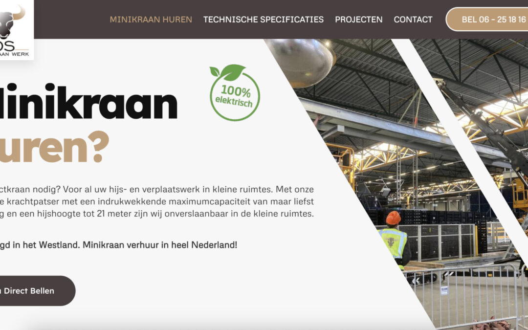 OSminikraanwerk - minikraan huren met machinist