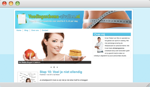 Voedingsschema-afvallen