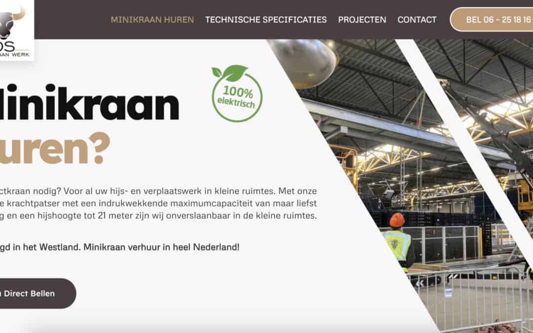 OSminikraanwerk - minikraan huren met machinist